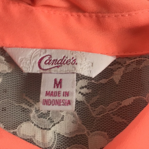 Cute fluorescent pink Candies top (sizeM) - Picture 3 of 3